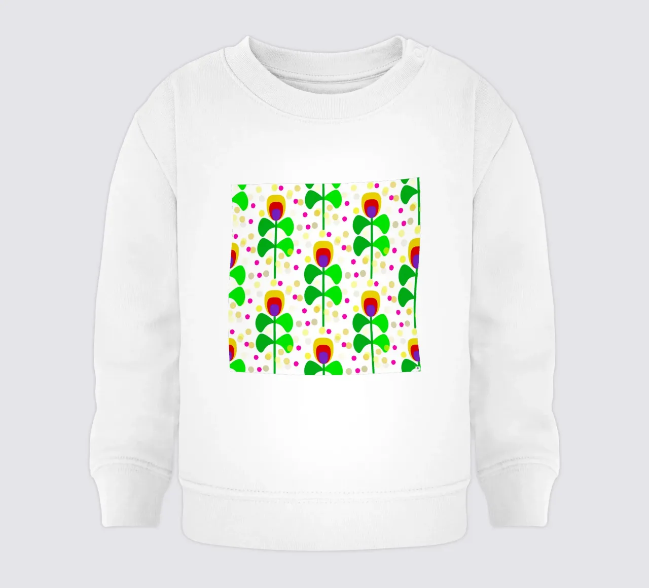 Bloom Confetti Blume Blüte Scandi style felpa neonato da Nica Colorie