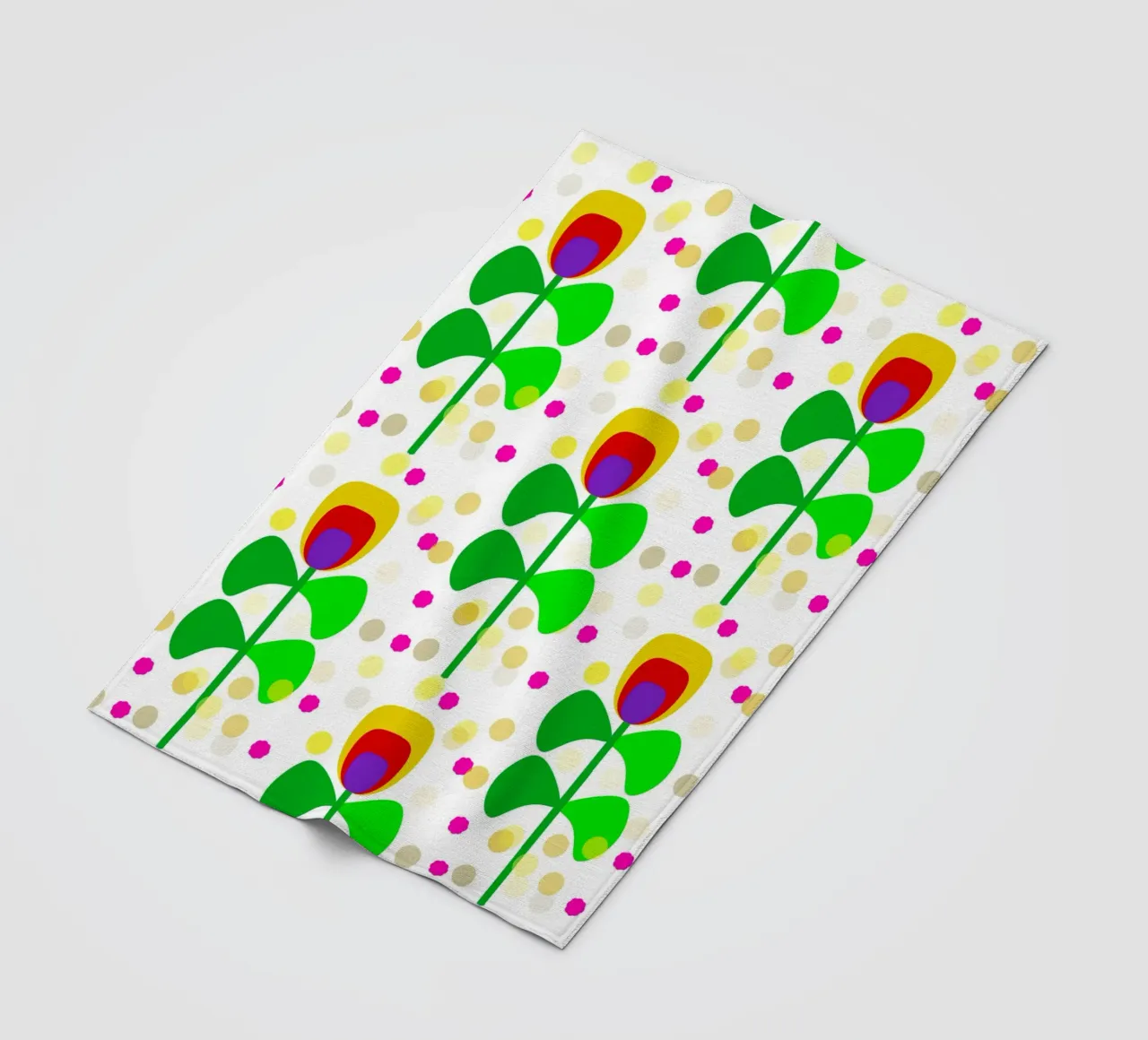 Bloom Confetti Blume Blüte Scandi style coperta in pile da Nica Colorie