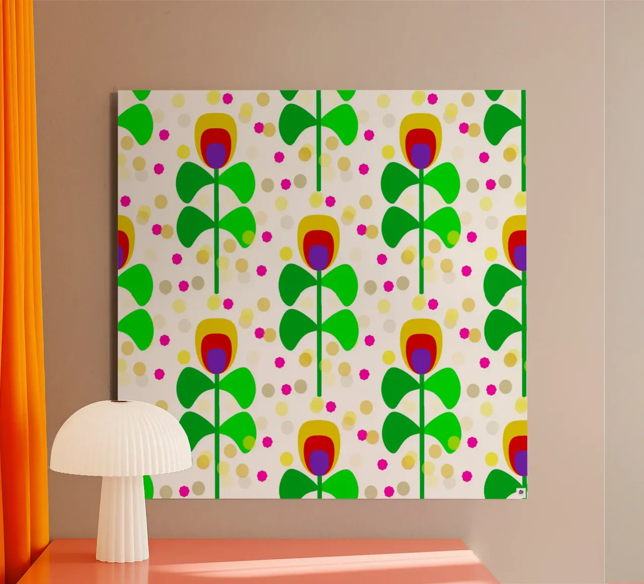 Bloom Confetti Blume Blüte Scandi style alluminio dibond da Nica Colorie