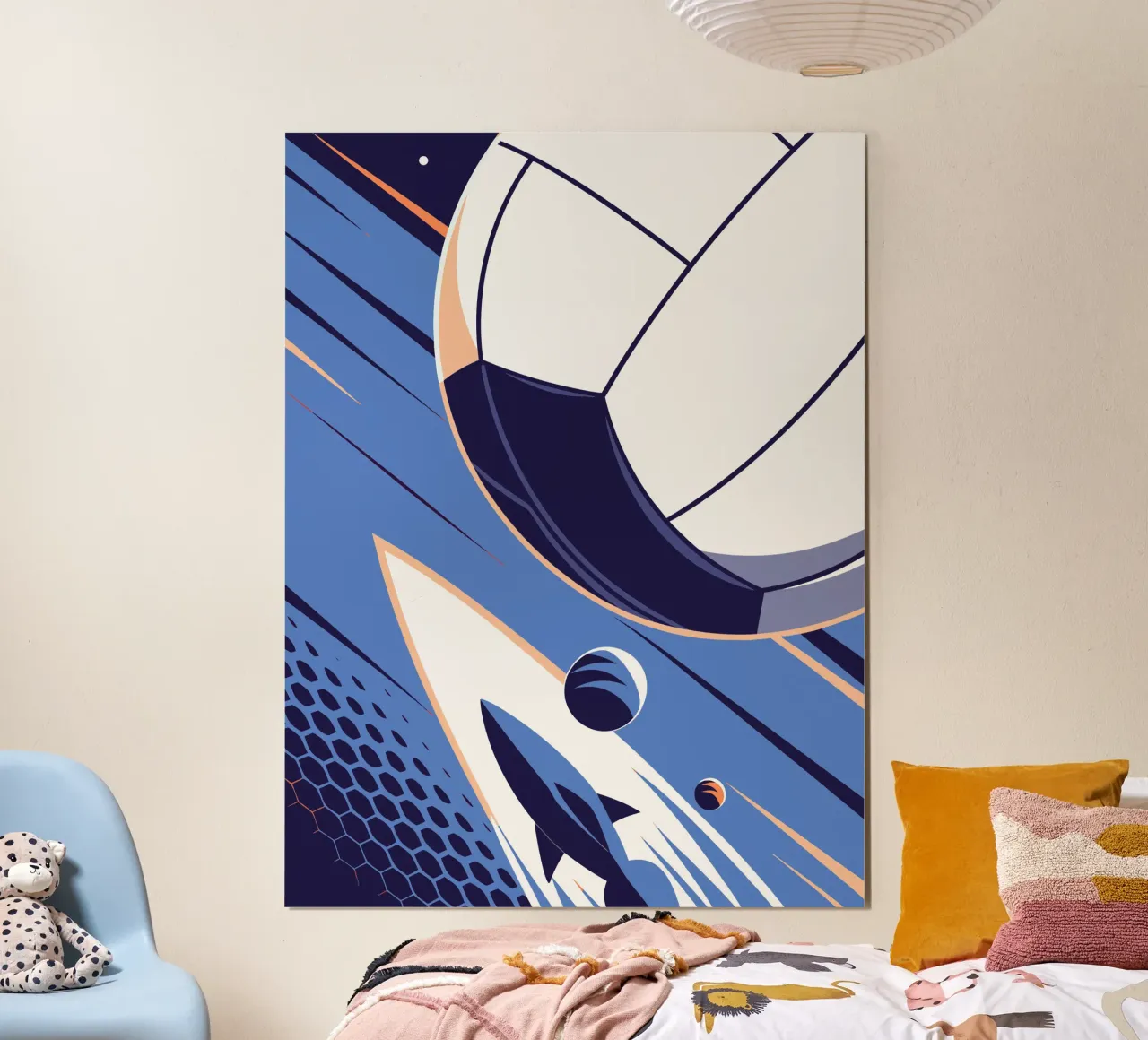 Pallavolo poster con telaio in plastica da STORE PRESENCE