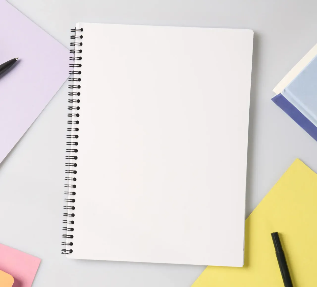 Farbennebel abstrakt spiral notebook by Nica Colorie