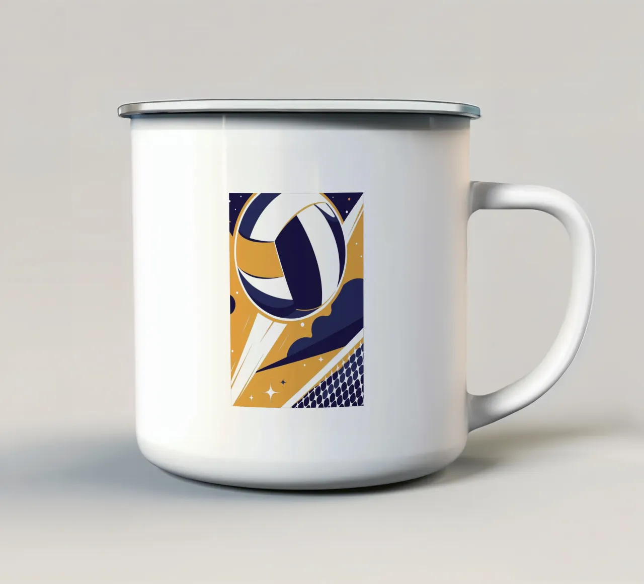 Pallavolo tazza in smalto da STORE PRESENCE
