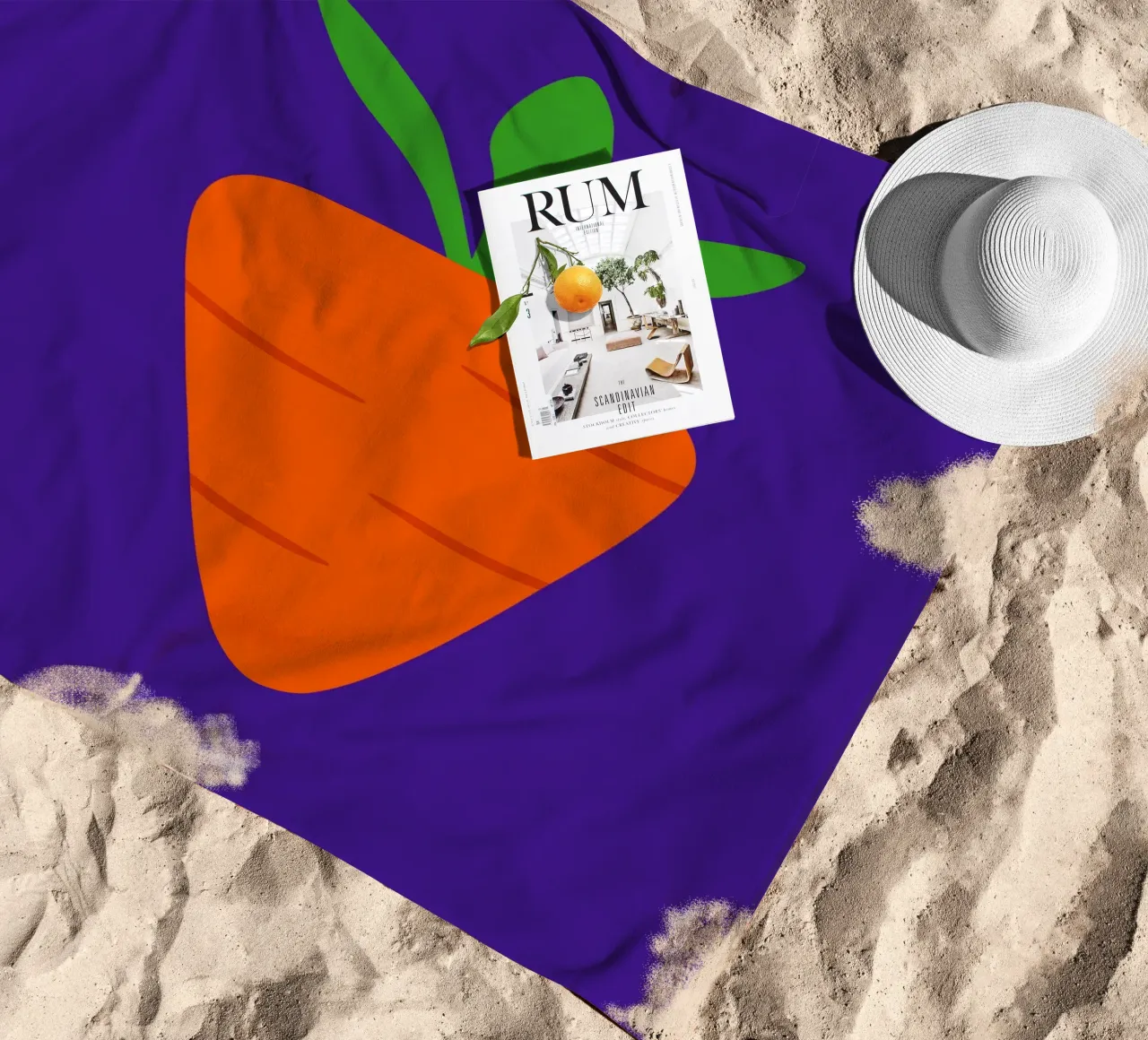 Eat Your Veggies beach towel by KidzStudio