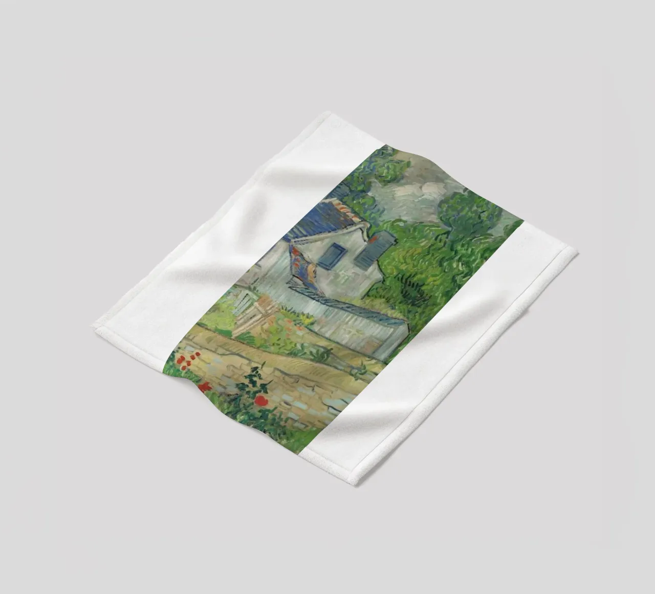 view of an abandoned house fleece blanket by cloud shop