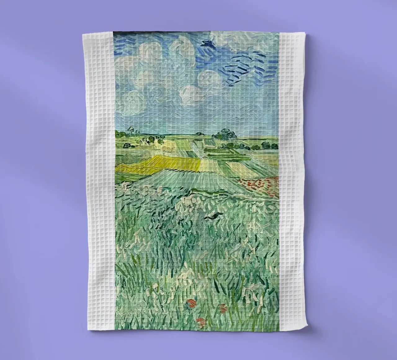 rice field area tea towel by cloud shop