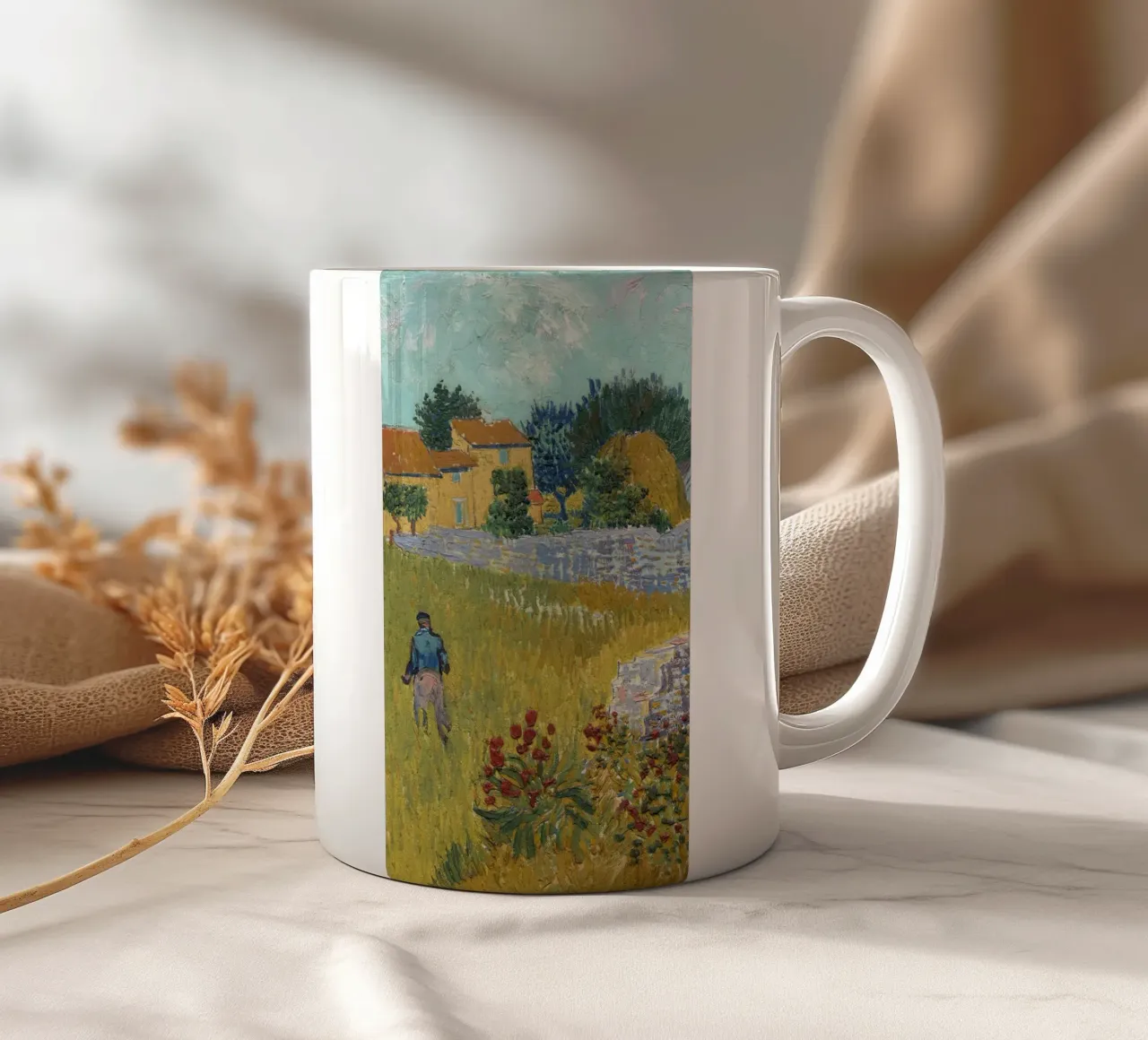 cortile della fattoria dell'uomo tazza in ceramica da cloud shop