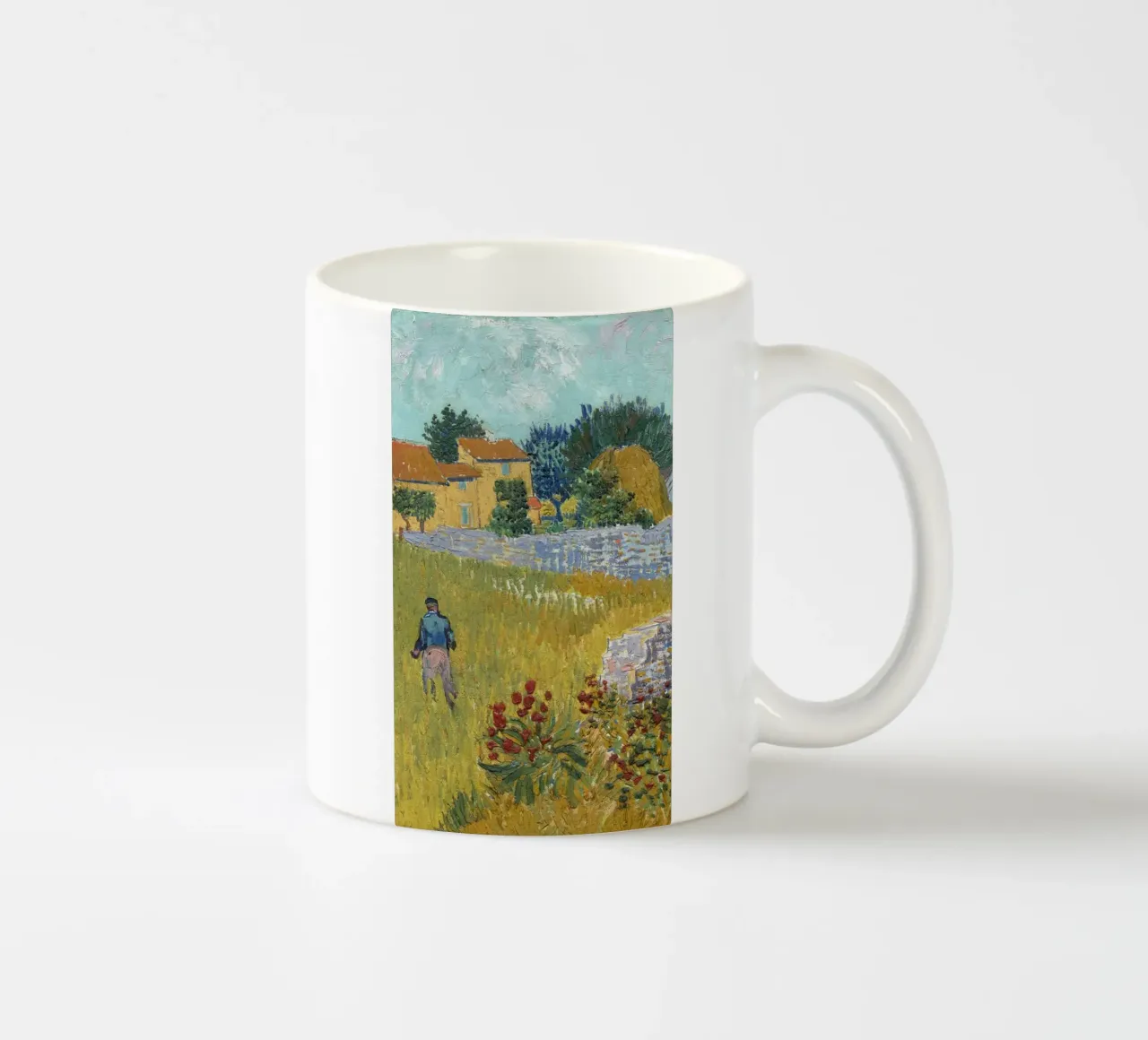cortile della fattoria dell'uomo tazza in ceramica da cloud shop