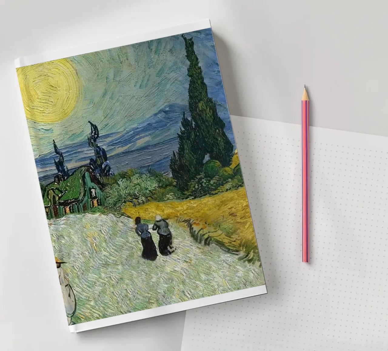 village cypress tree notebook by cloud shop
