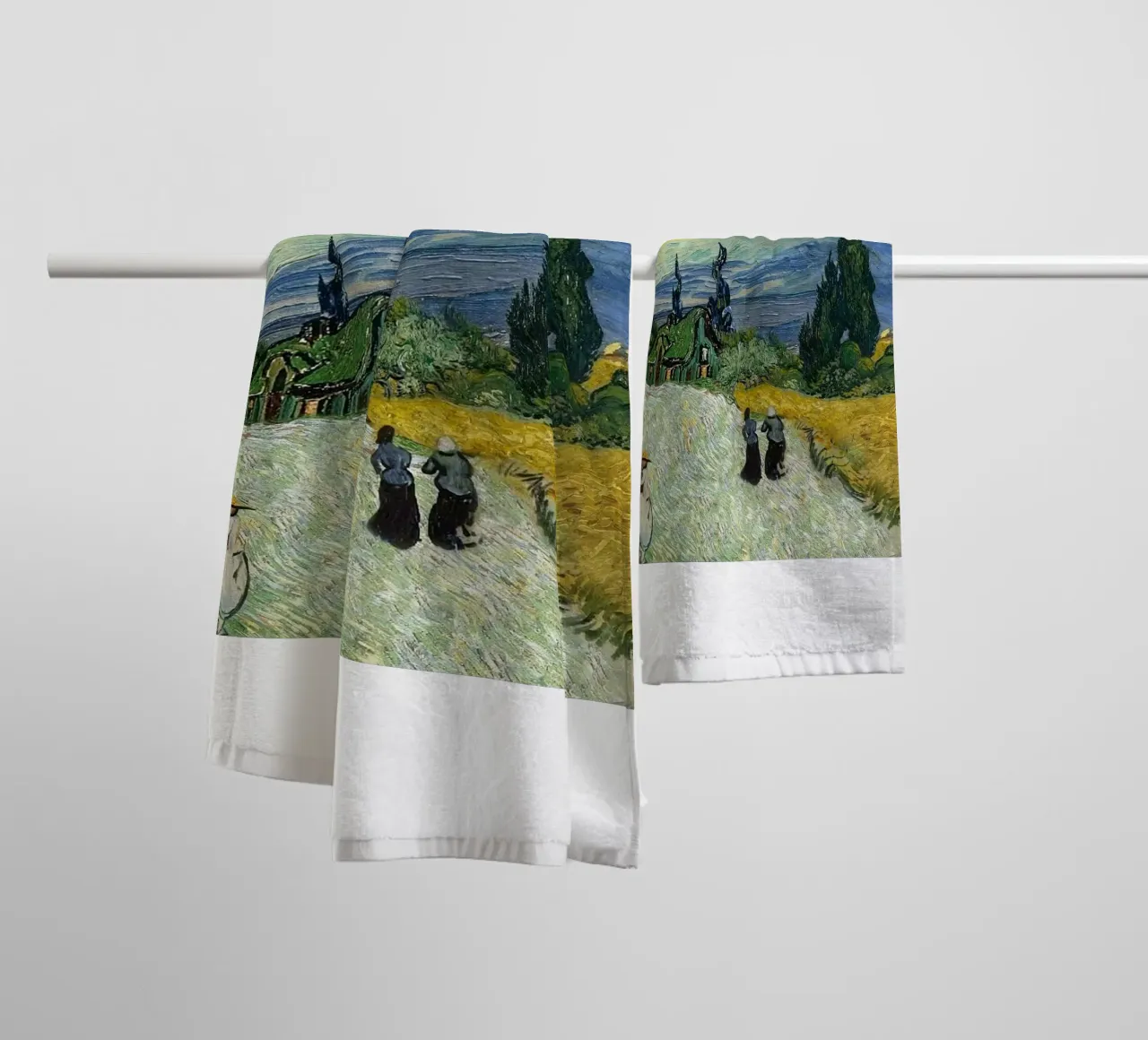 village cypress tree towel by cloud shop