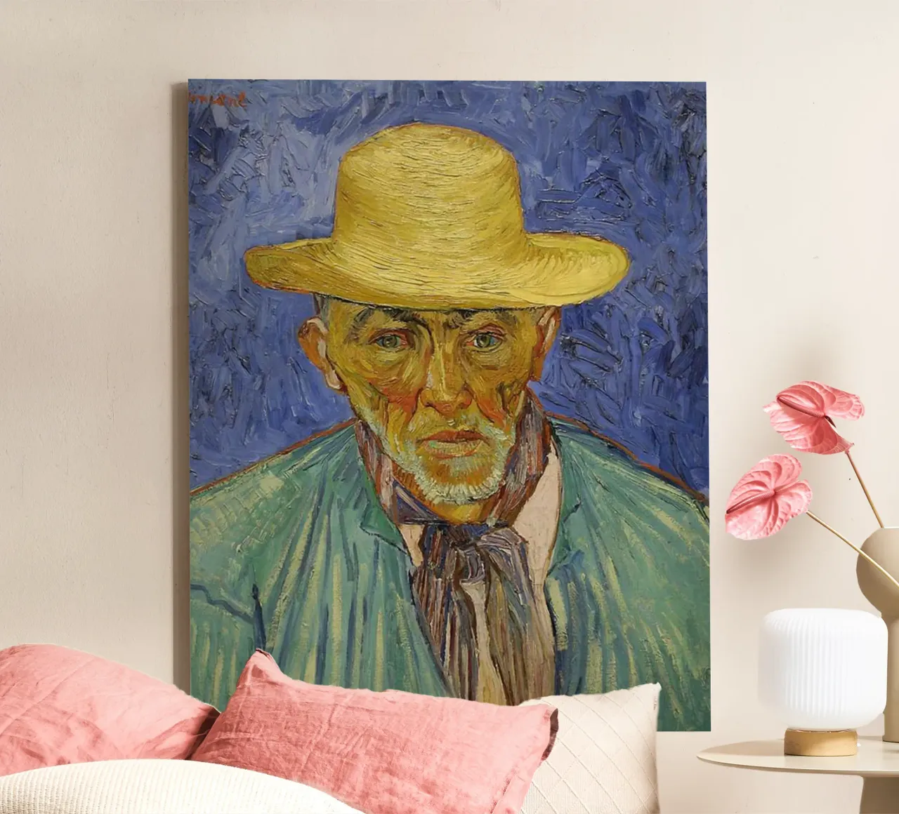 expression portrait elderly man canvas by cloud shop