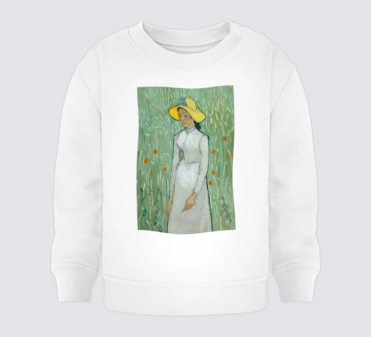 donna in abito bianco felpa neonato da cloud shop