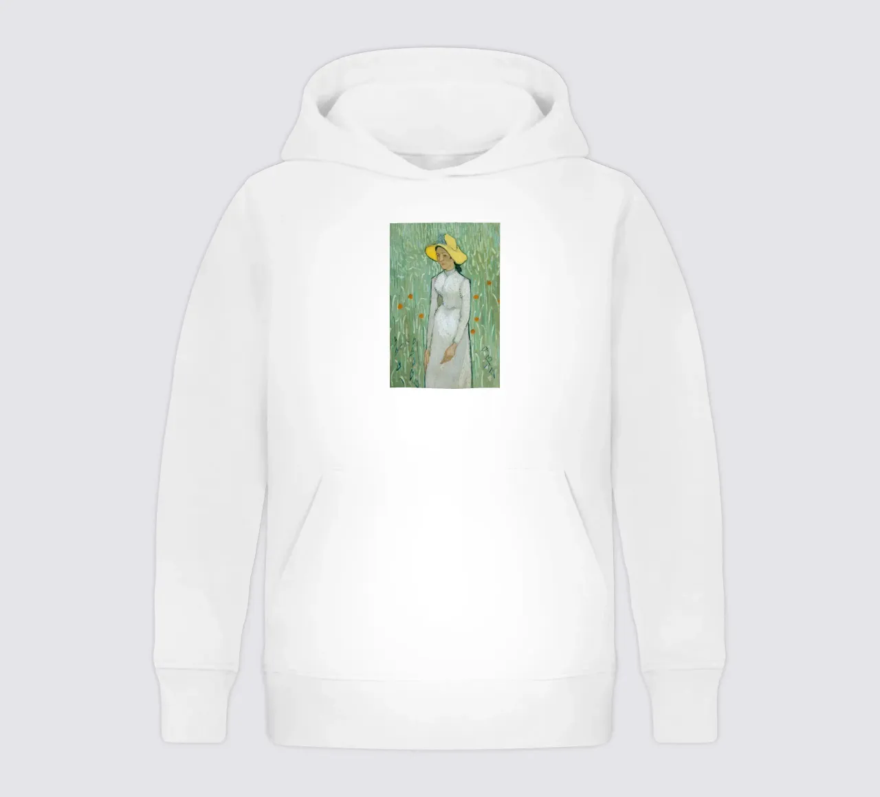 donna in abito bianco felpa bambino con cappuccio da cloud shop