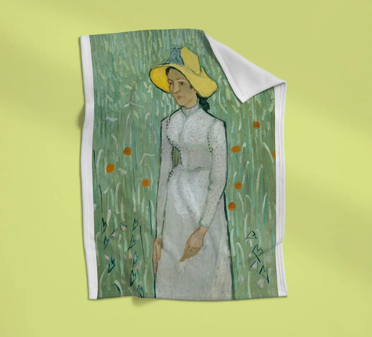 donna in abito bianco coperta in pile da cloud shop