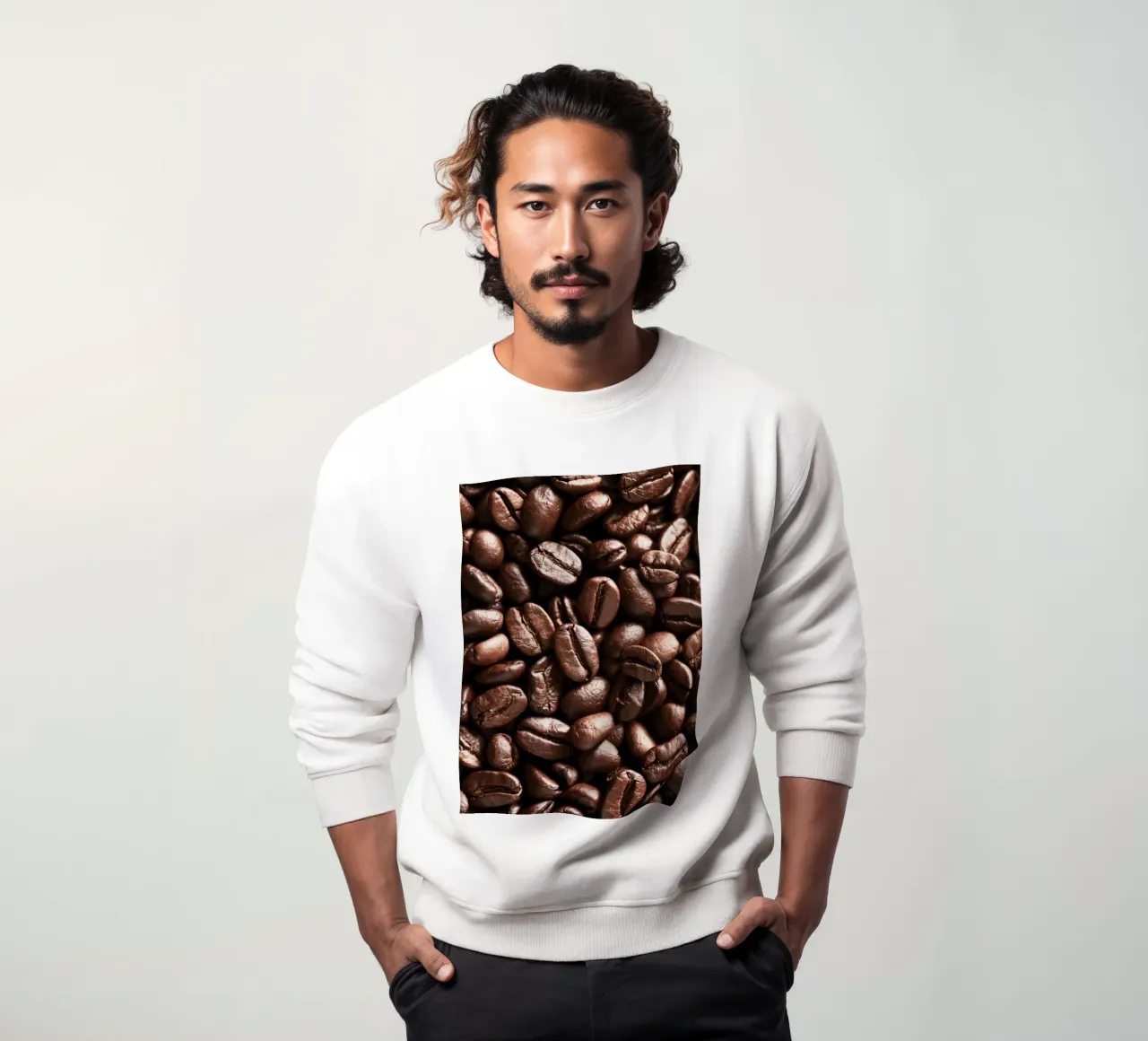 Poster con chicchi di caffè felpa da Kelly shop