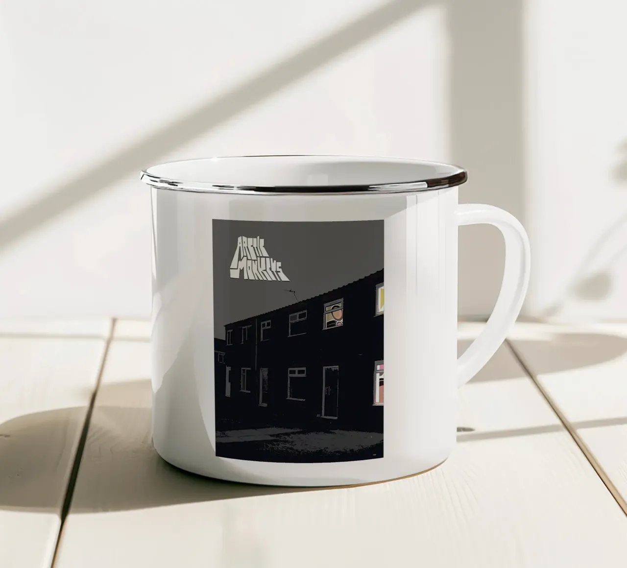 Vintage Arctic Monkeys Rock Band tazza in smalto da Kelly shop