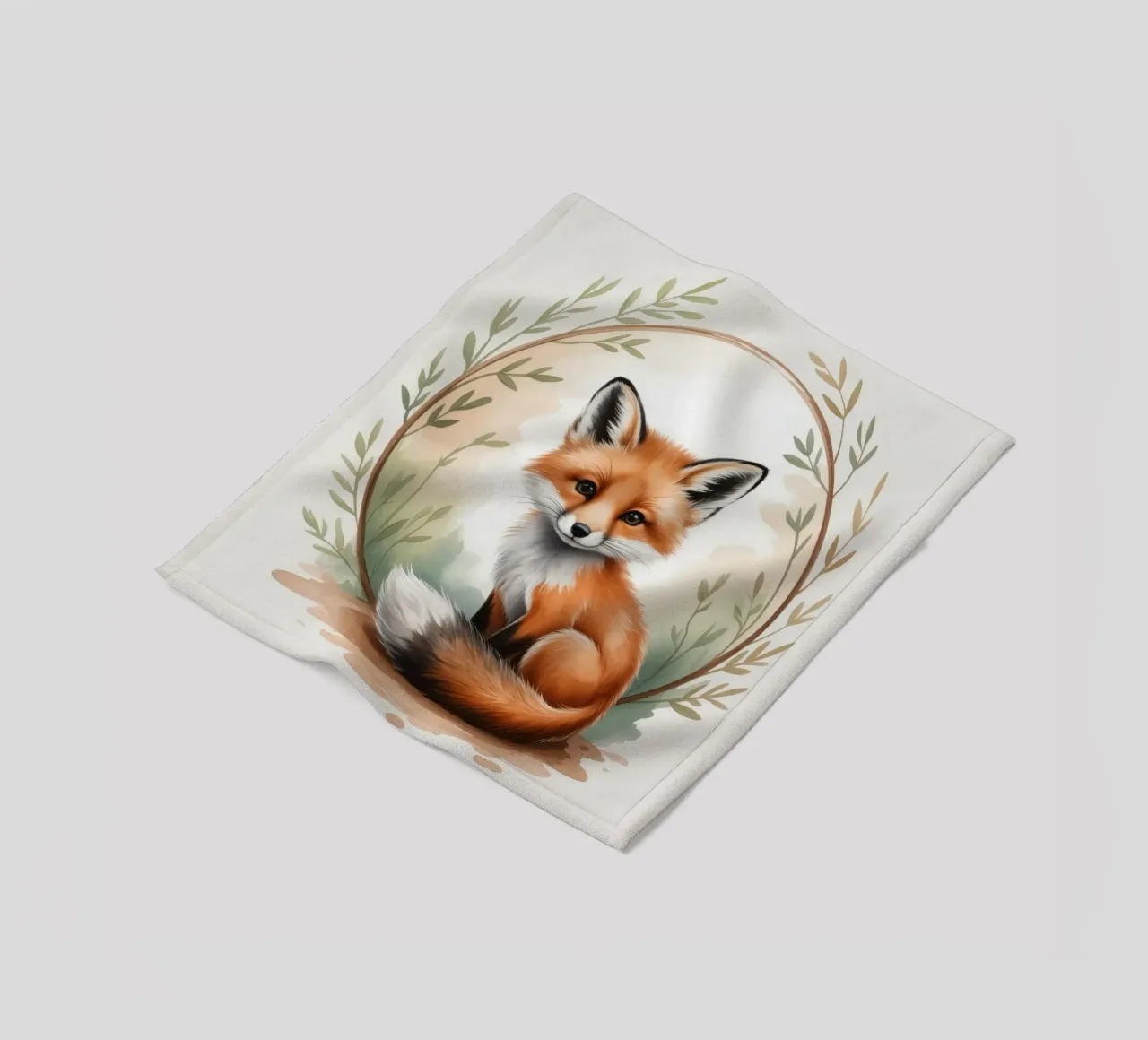 Finn the little Fox coperta in pile da Klitzeklein