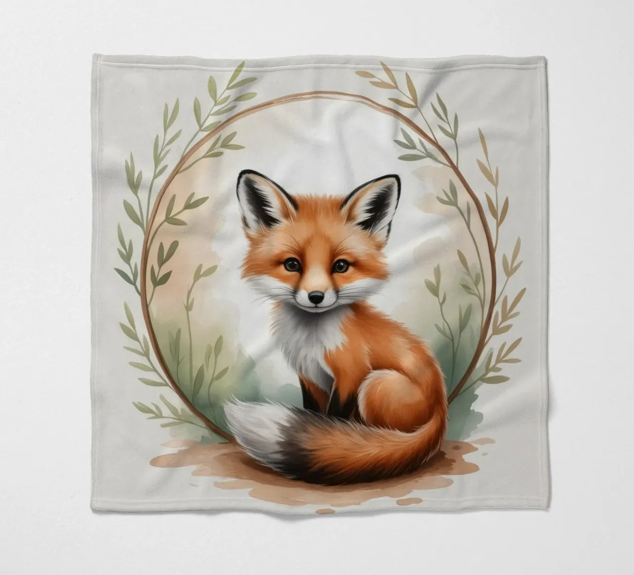 Finn the little Fox coperta in pile da Klitzeklein