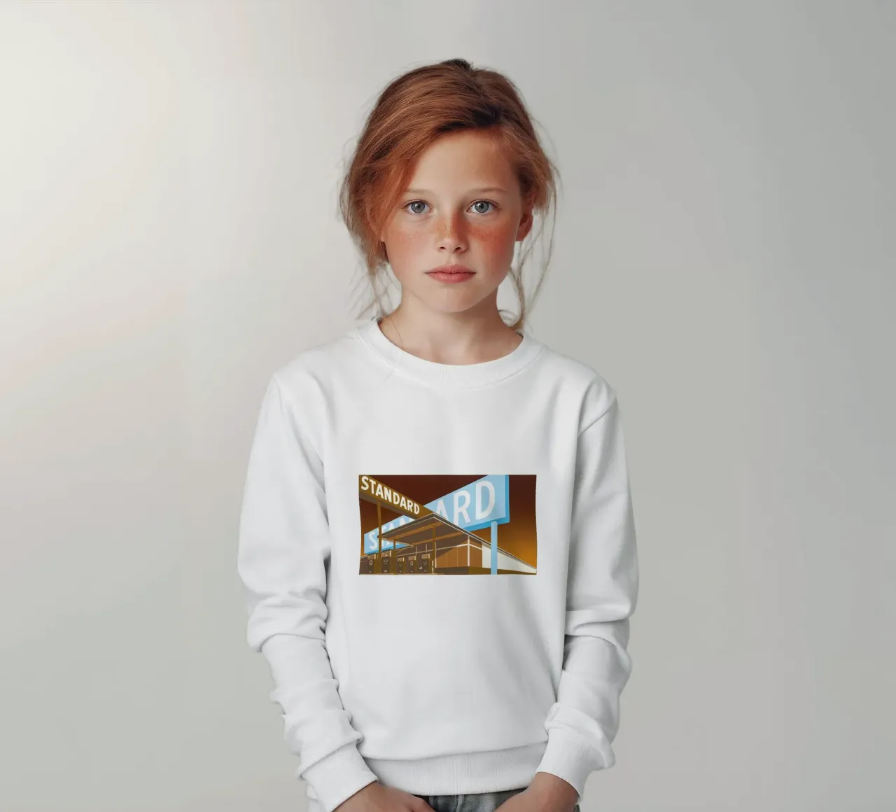 Ed Ruscha Doppio standard felpa bambino da Marcobarshop