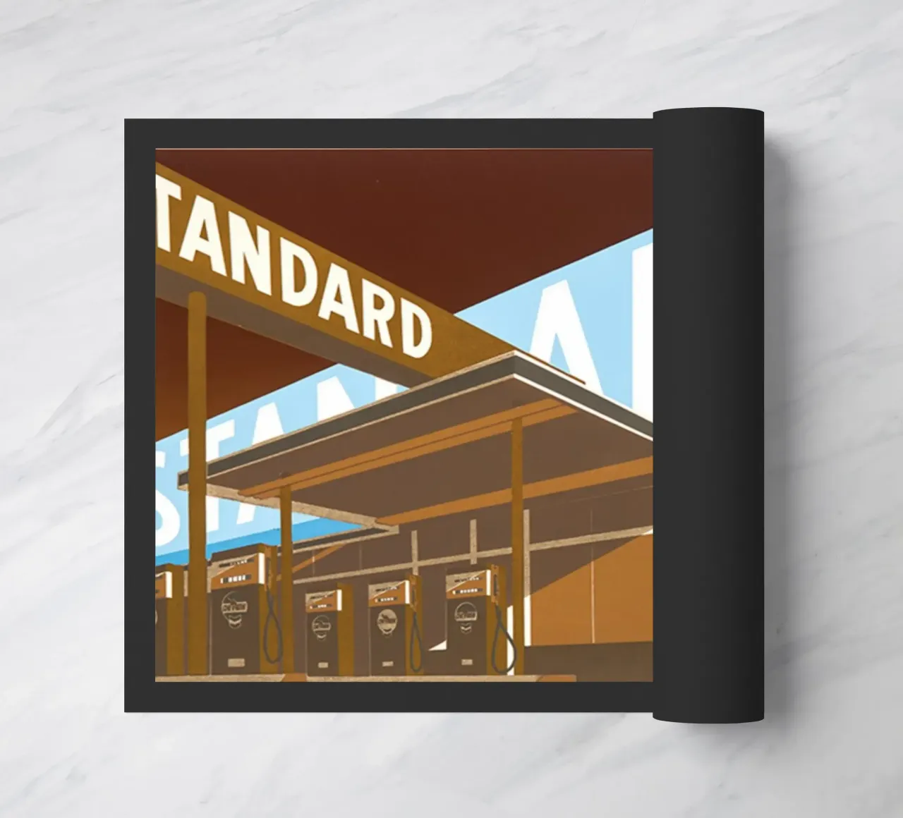 Ed Ruscha Doppio standard zerbino da Marcobarshop