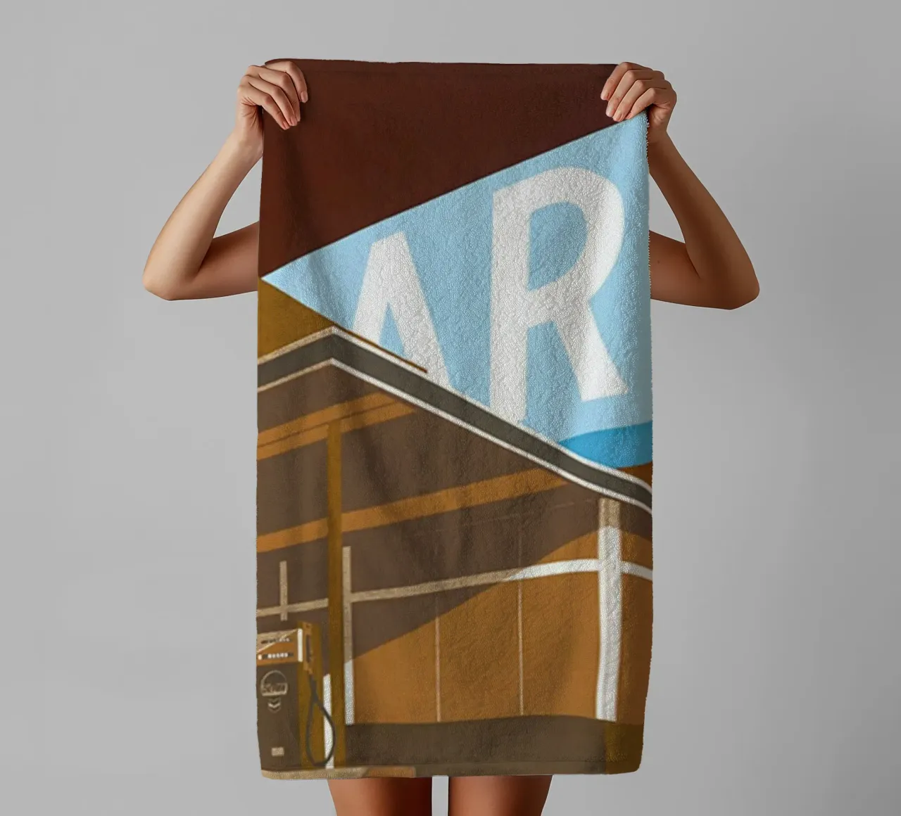 Ed Ruscha Doppio standard asciugamano da bagno da Marcobarshop
