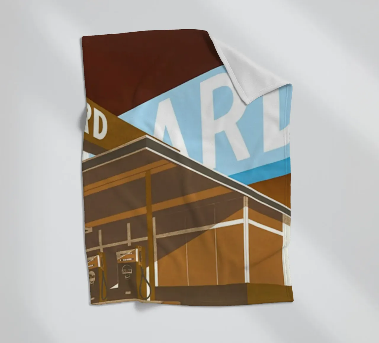 Ed Ruscha Doppio standard coperta in pile da Marcobarshop
