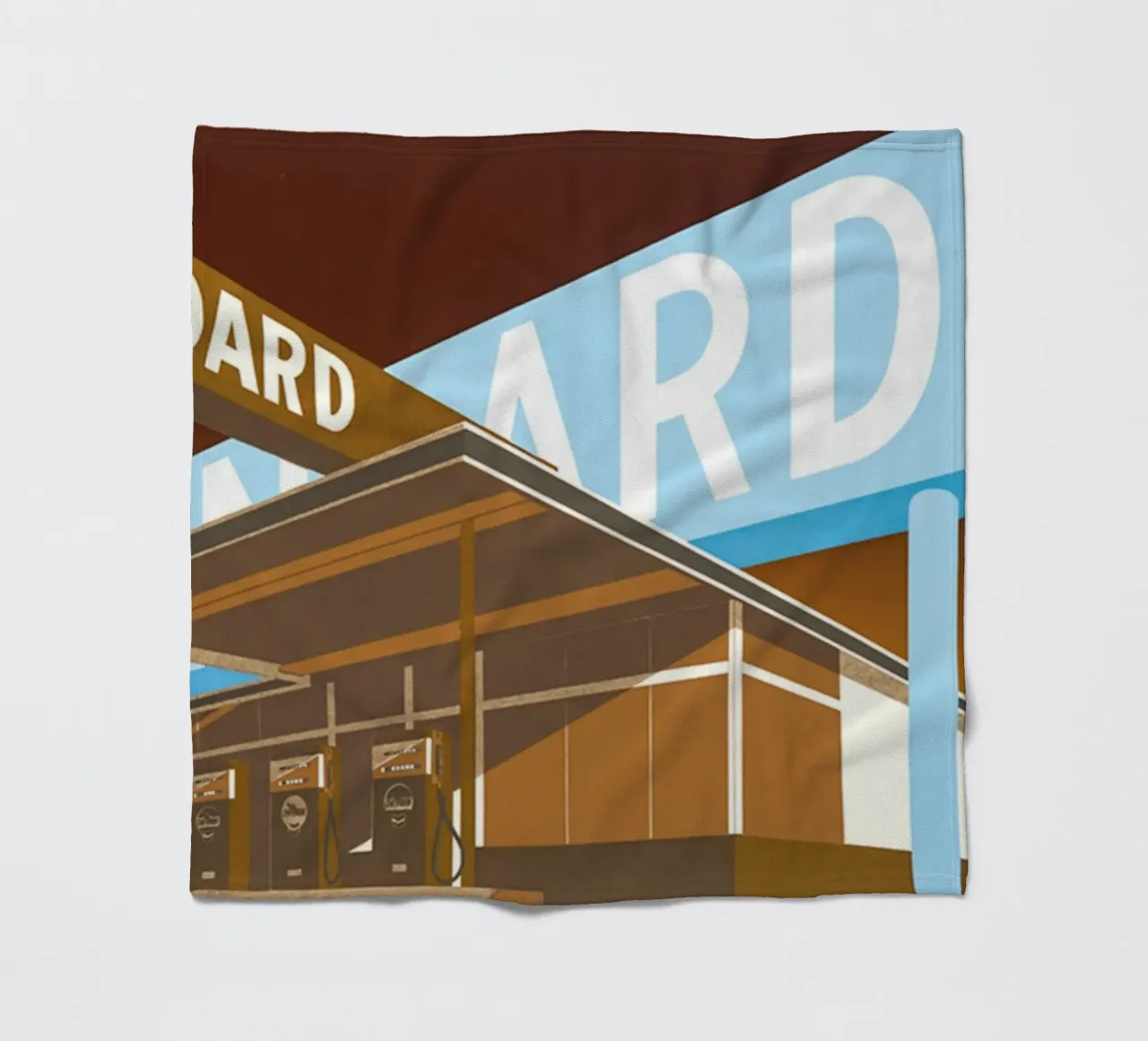 Ed Ruscha Doppio standard coperta in pile da Marcobarshop