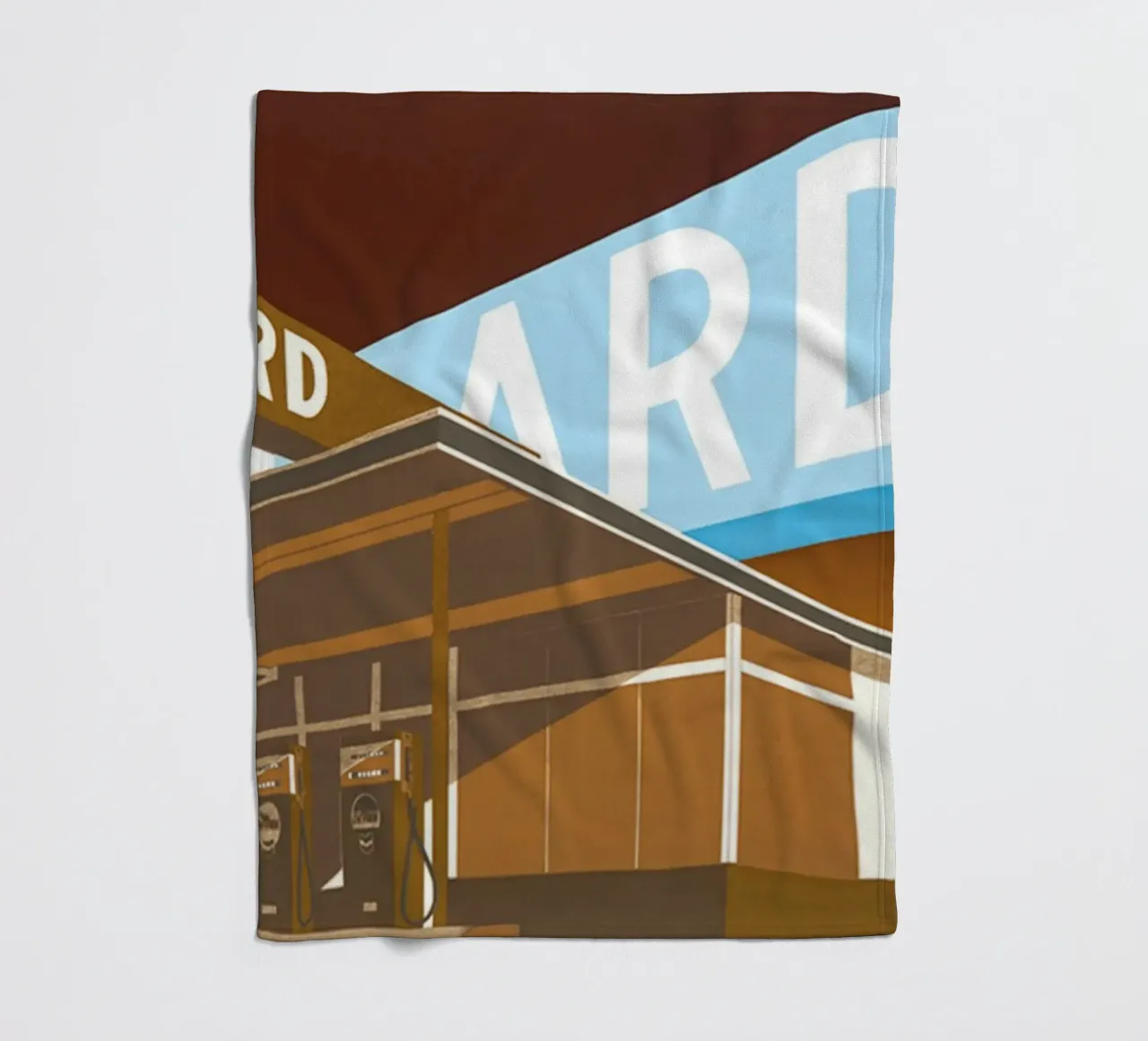 Ed Ruscha Doppio standard coperta in pile da Marcobarshop