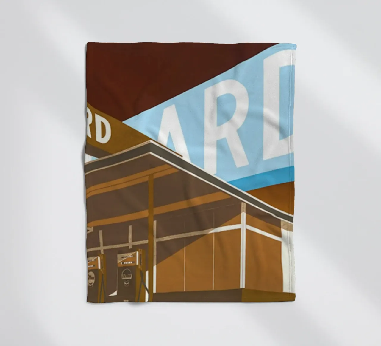 Ed Ruscha Doppio standard coperta in pile da Marcobarshop
