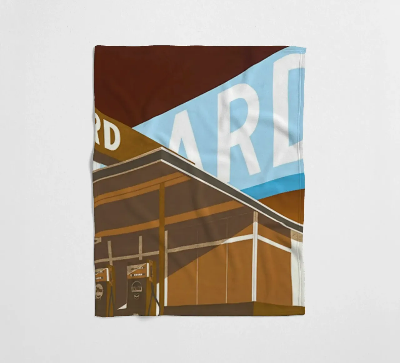 Ed Ruscha Doppio standard coperta in pile da Marcobarshop