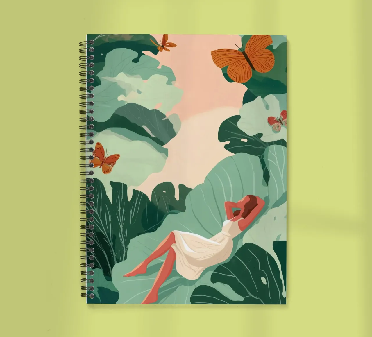 Butterfly Dreams I spiral notebook by Clara August