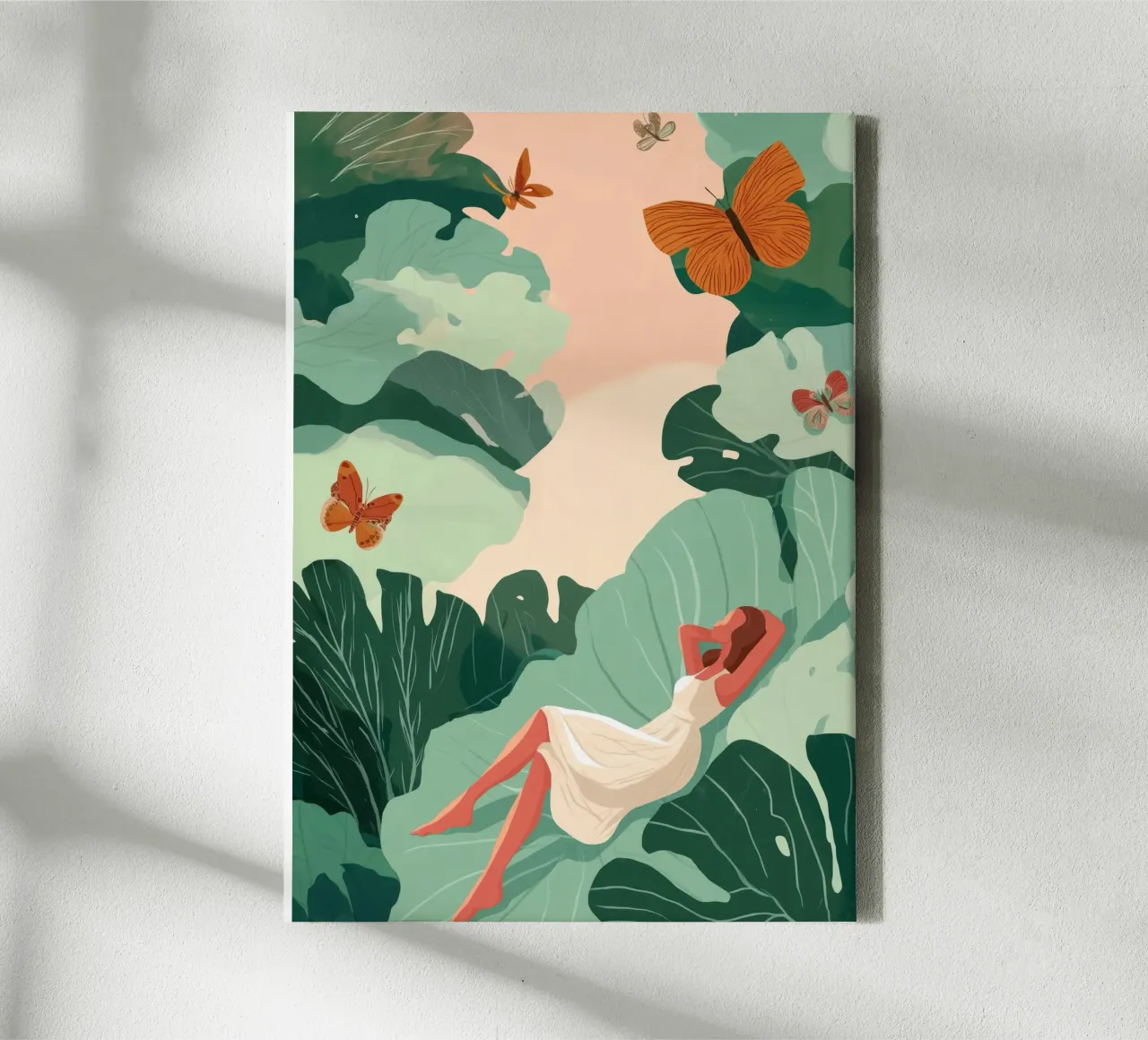 Butterfly Dreams I canvas by Clara August