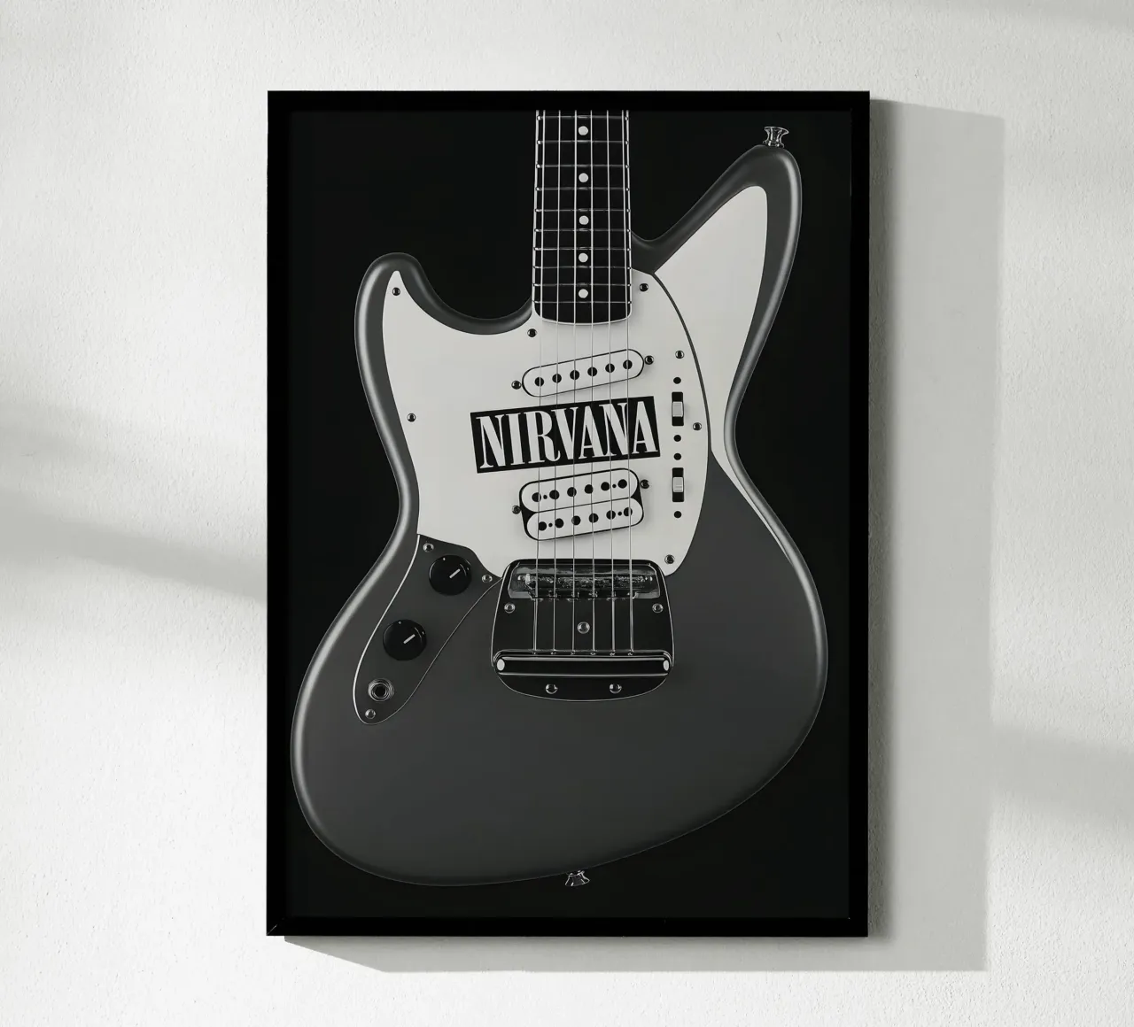 Nirvana - Guitar Fabric Poster hahnemühle by DGUnder