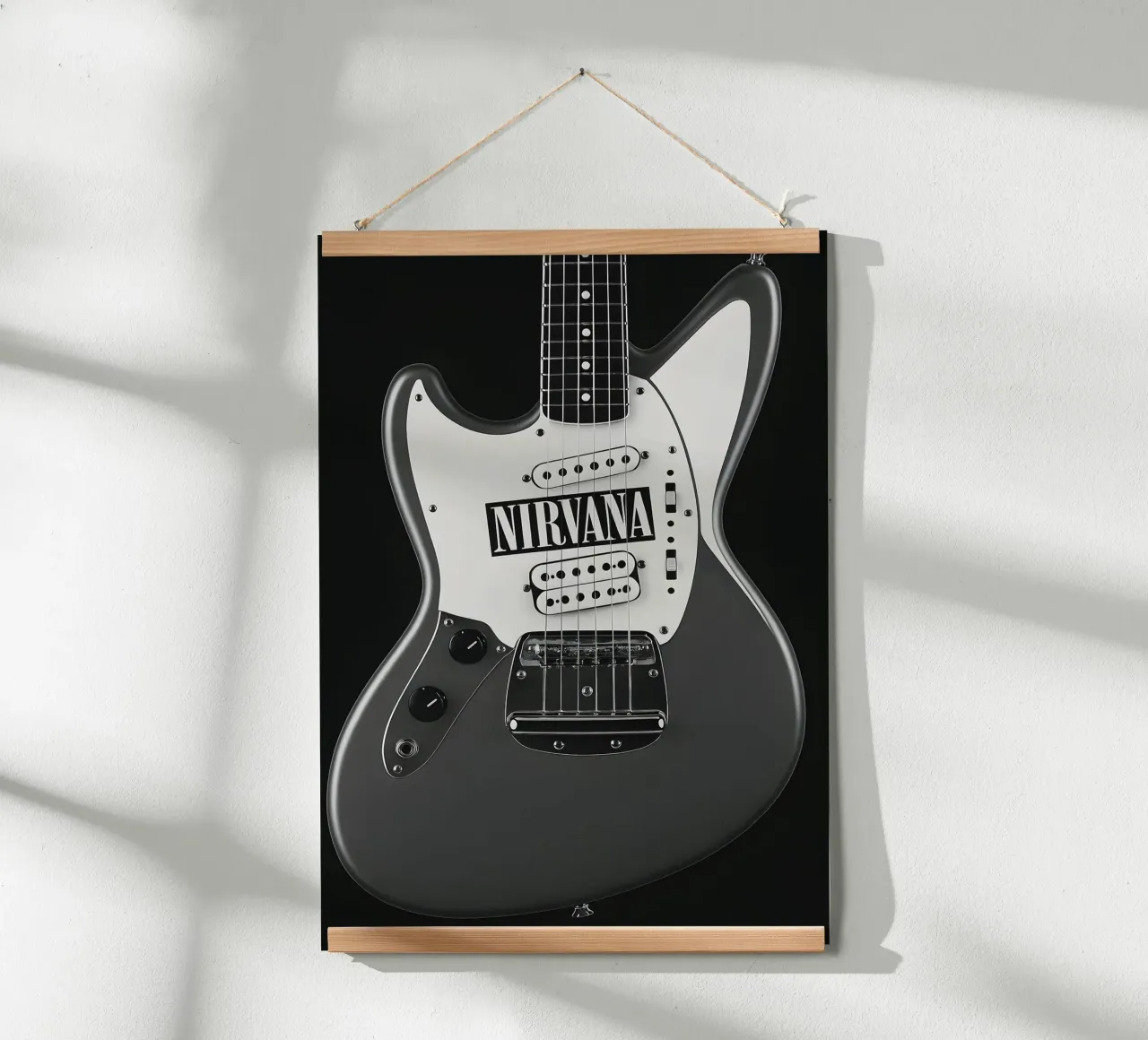 Nirvana - Guitar Fabric Poster hahnemühle by DGUnder