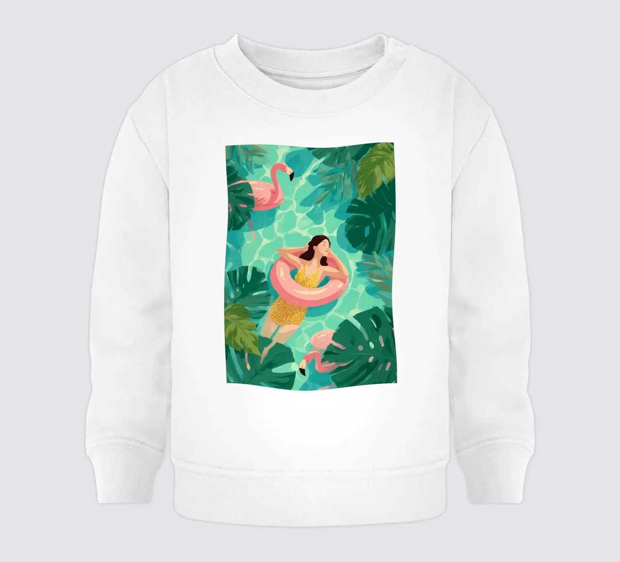 Flamingo Dreams I felpa neonato da Clara August