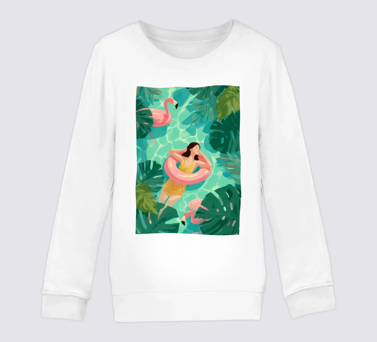 Flamingo Dreams I felpa bambino da Clara August