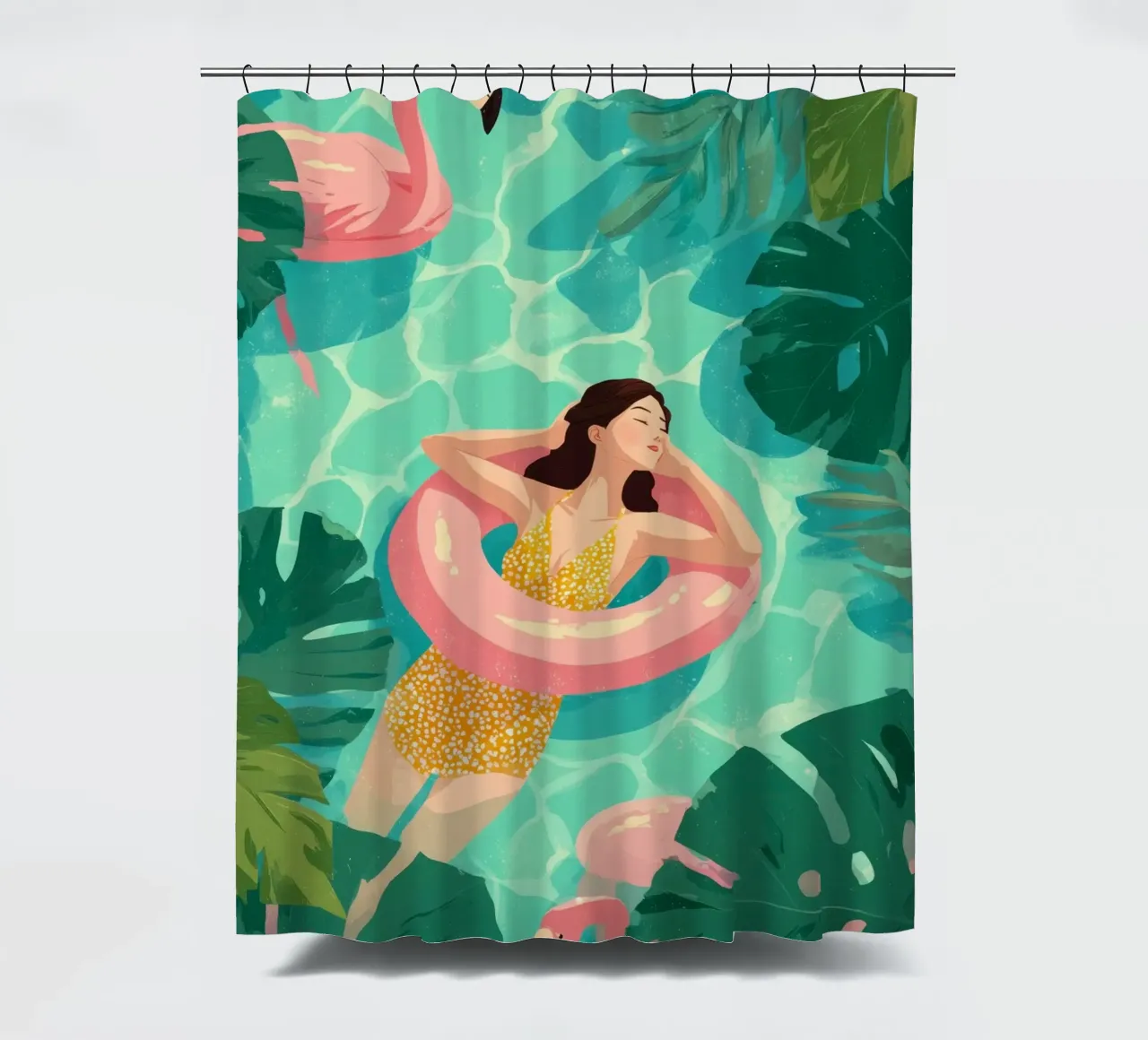 Flamingo Dreams I tenda da doccia da Clara August