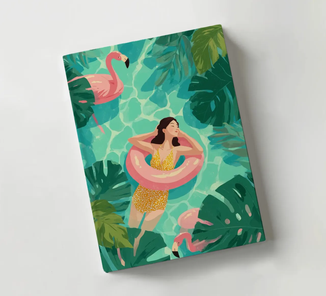 Flamingo Dreams I notebook by Clara August