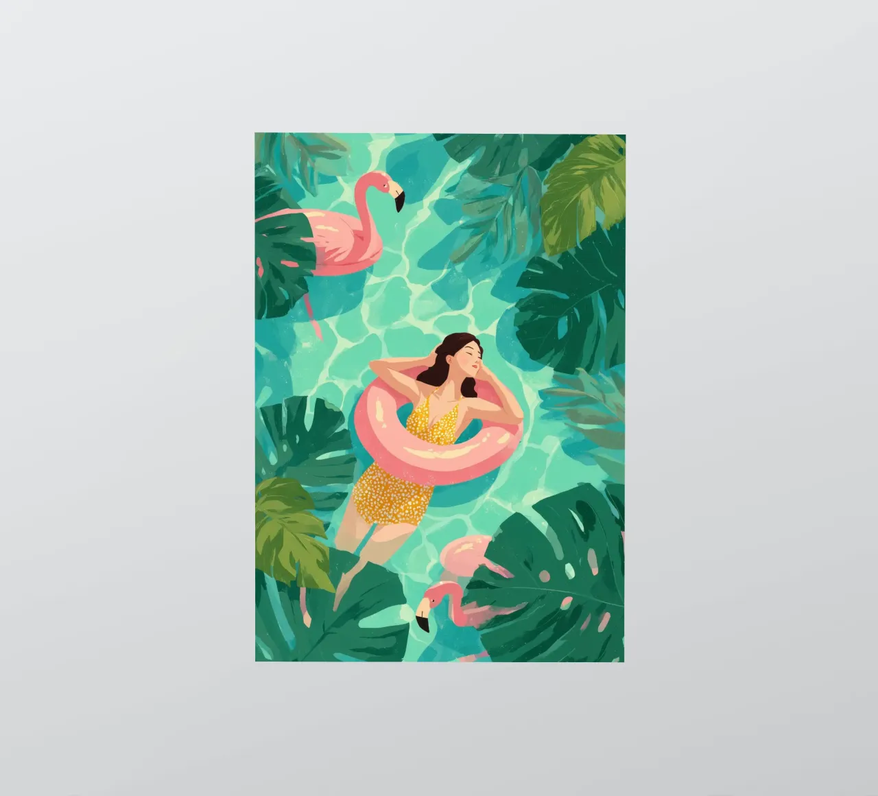 Flamingo Dreams I sticker by Clara August