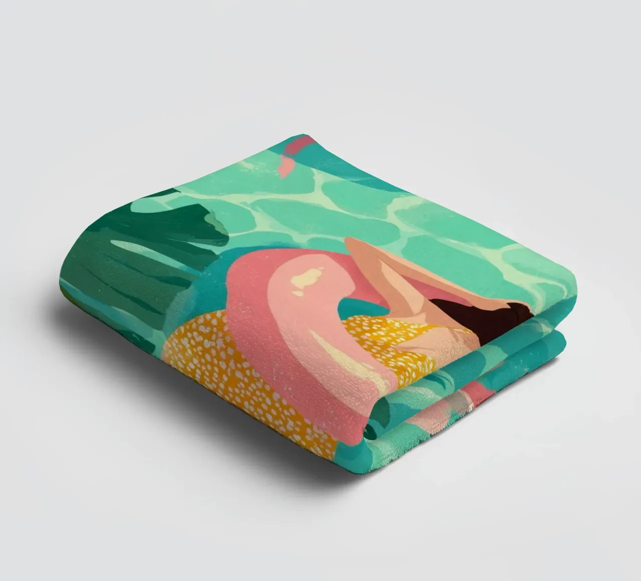 Flamingo Dreams I Handtuch von Clara August