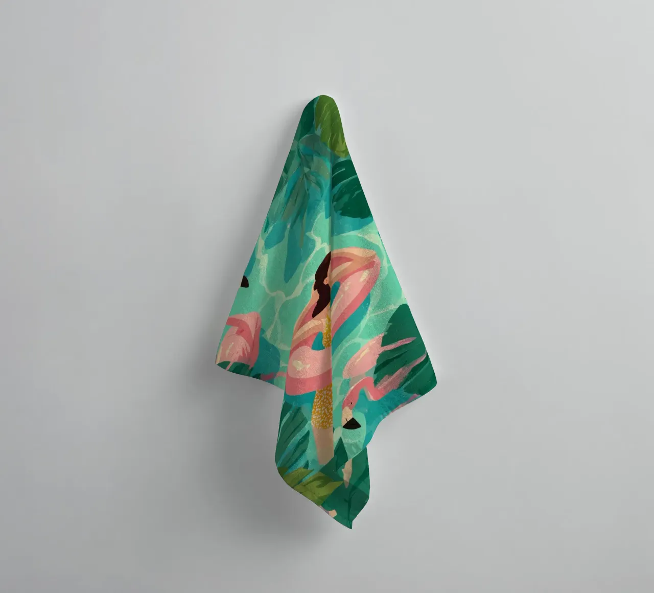 Flamingo Dreams I Handtuch von Clara August