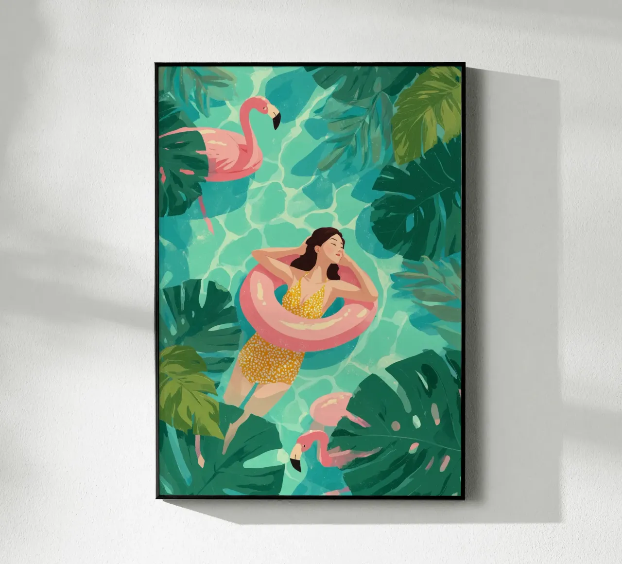 Flamingo Dreams I Acryl-Glas von Clara August