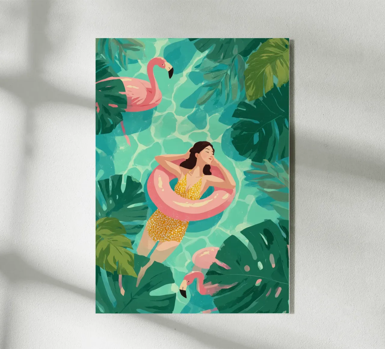 Flamingo Dreams I Acryl-Glas von Clara August
