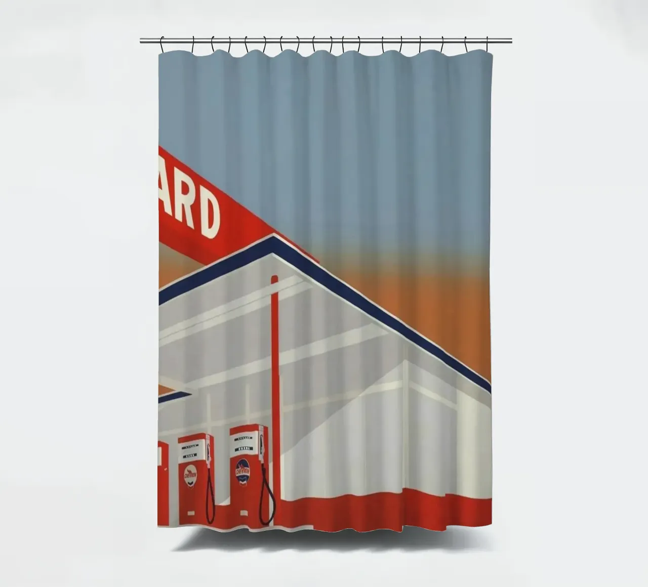 Ed Ruscha Stazione standard tenda da doccia da Marcobarshop