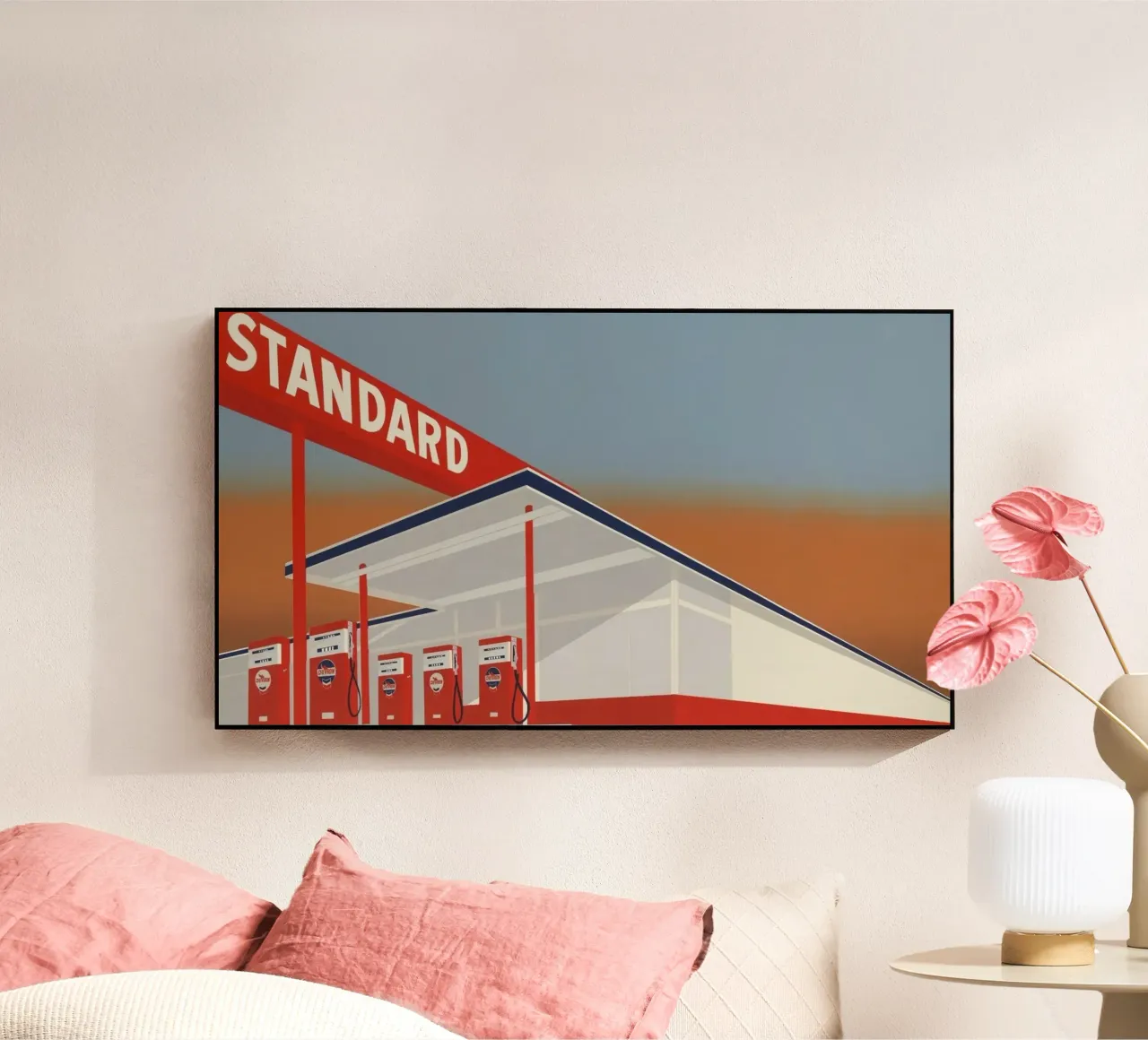 Ed Ruscha Stazione standard plexiglass da Marcobarshop