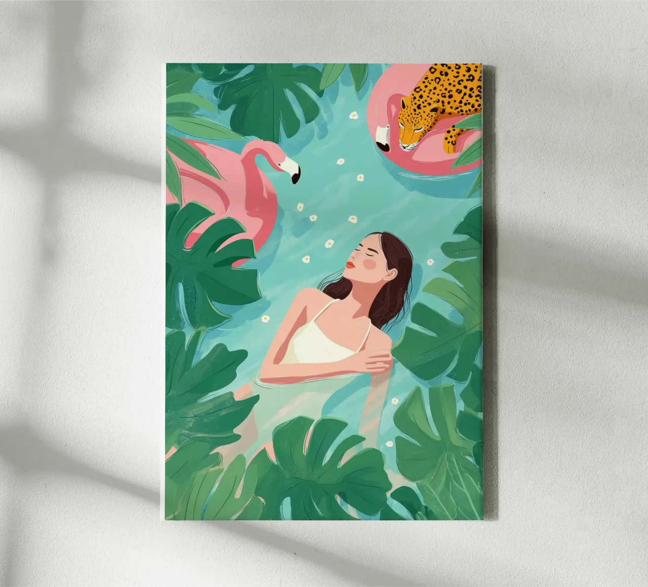 Flamingo Dreams II tela da Clara August