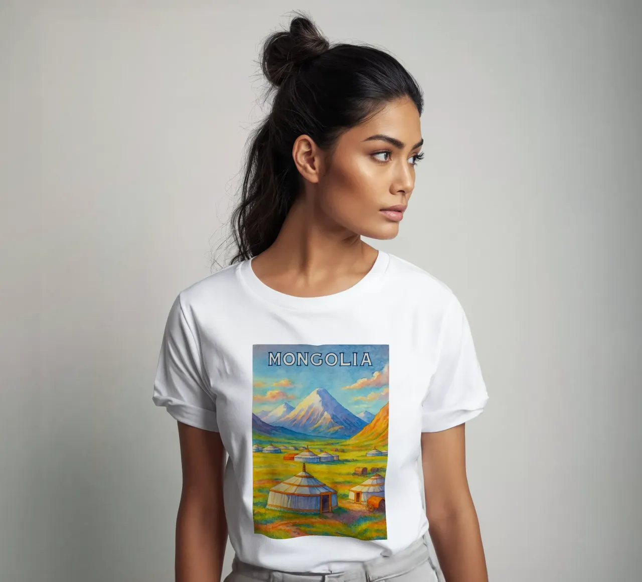 Mongolei Malerei Imagination T-Shirt von Diamond