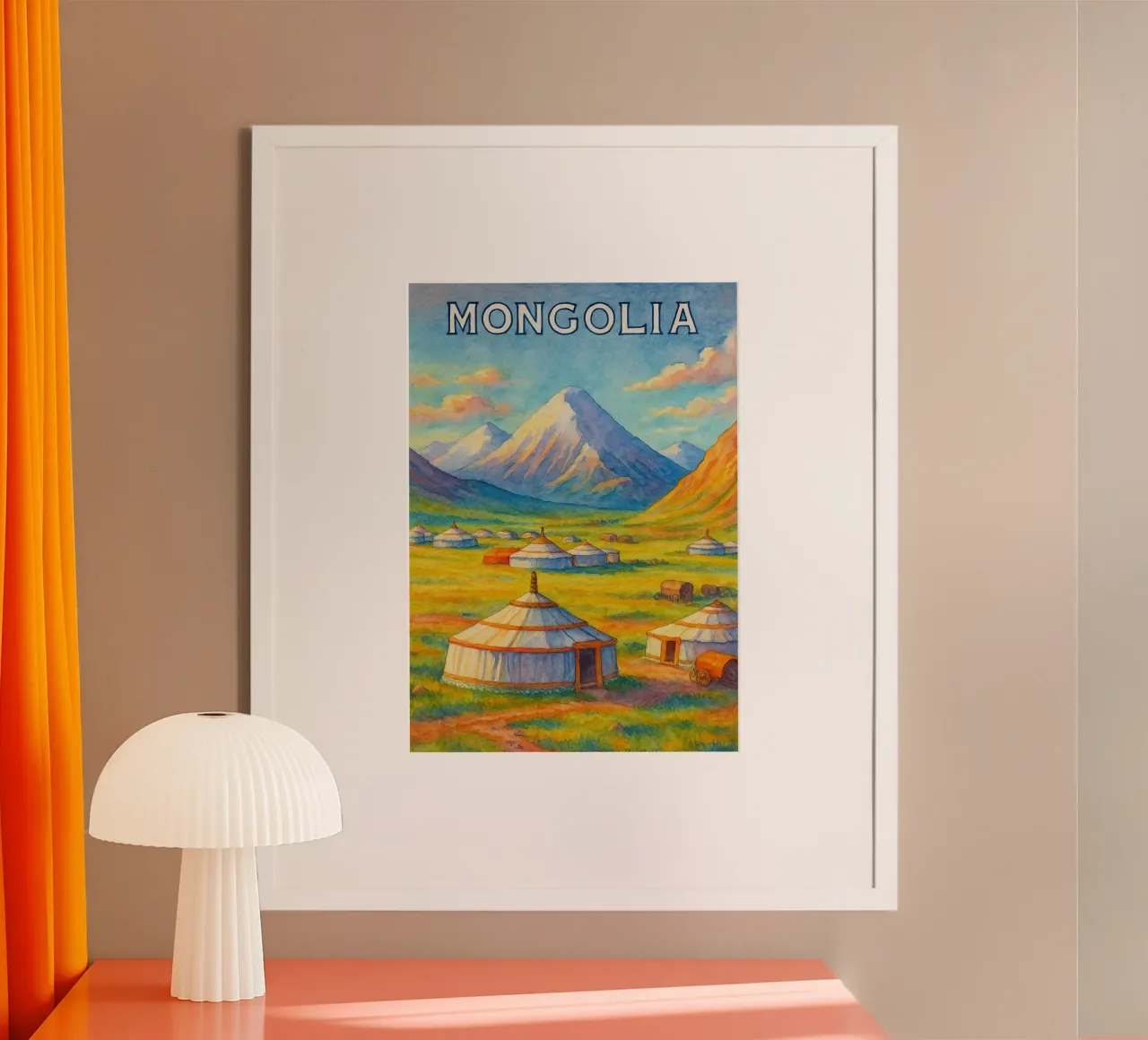 Mongolia dipingere l'immaginazione poster da Diamond