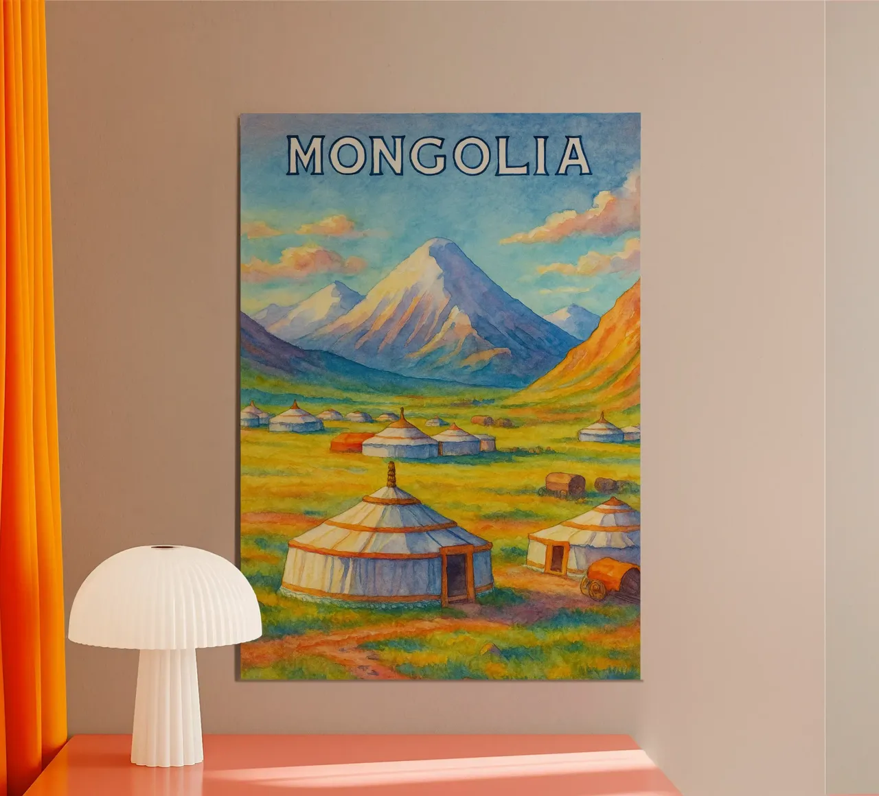 Mongolia dipingere l'immaginazione poster da Diamond
