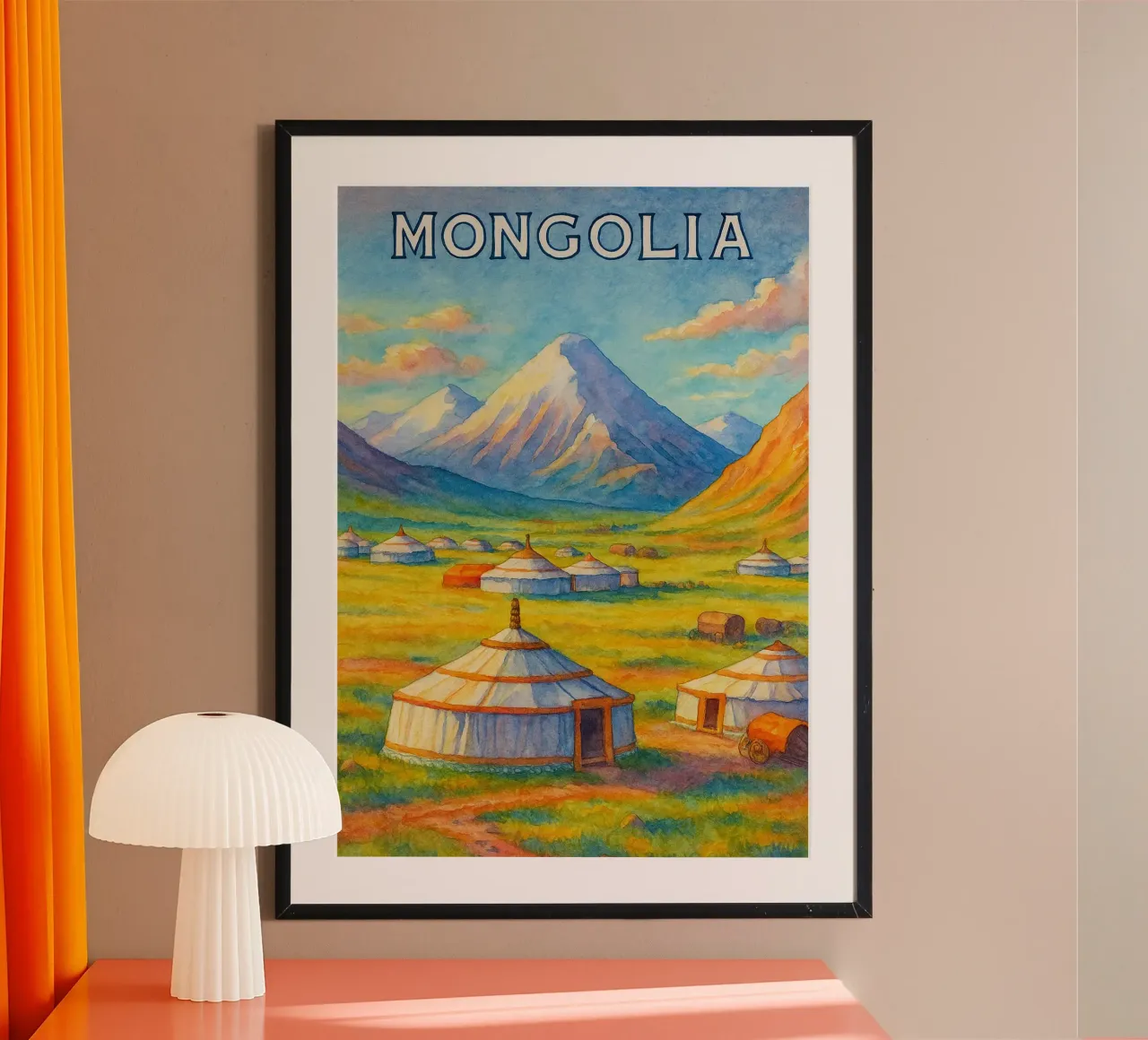 Mongolia dipingere l'immaginazione poster da Diamond
