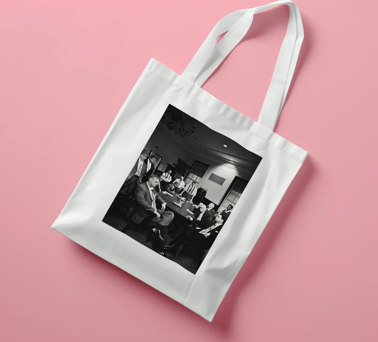 Twelve Angry Men borsa in juta da Low poly art
